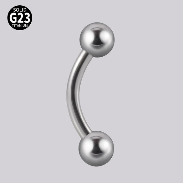Lip Nail Eyebrow Nail Dimple Ear Nail G23 Titanium Horseshoe Shape Polished