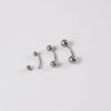 Lip Nail Eyebrow Nail Dimple Ear Nail G23 Titanium Horseshoe Shape Polished