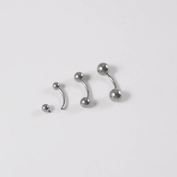 Lip Nail Eyebrow Nail Dimple Ear Nail G23 Titanium Horseshoe Shape Polished