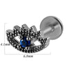Lip Nail Piercing Earrings Stainless Steel Heart Shape Gold Electroplated