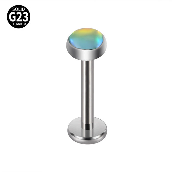 Lip Ring And Ear Bone Stud Earrings Titanium Geometric Electroplated