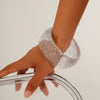 Literary Retro Round Acrylic Bracelet For Women With Electroplating Treatment