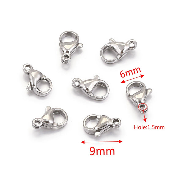 Lobster Buckle Connecting Buckle Dog Buckle Jewelry Accessories Stainless Steel Totem Electroplated
