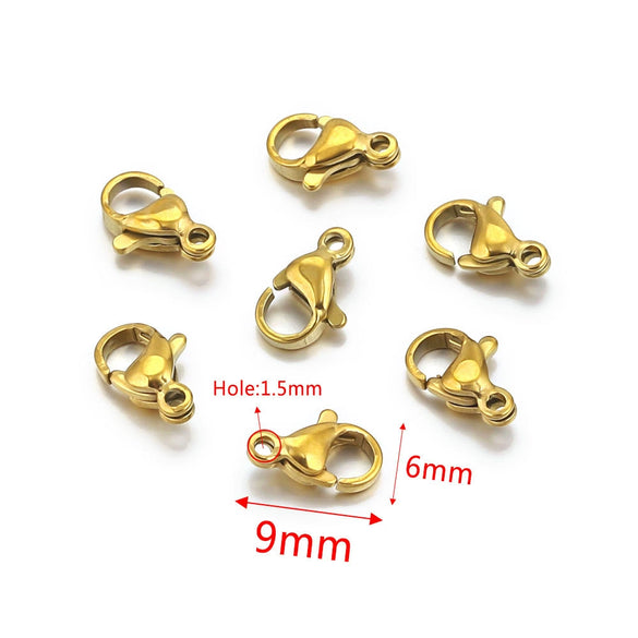 Lobster Buckle Connecting Buckle Dog Buckle Jewelry Accessories Stainless Steel Totem Electroplated