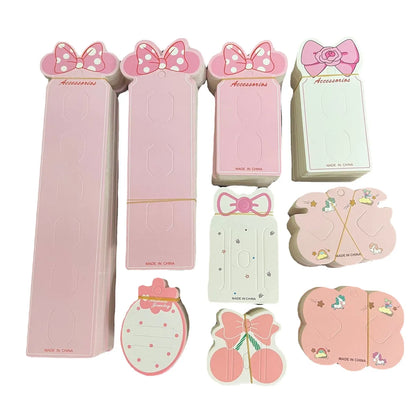 Long Children'S Hairpin Cartoon Bow Jewelry Packaging Cardboard