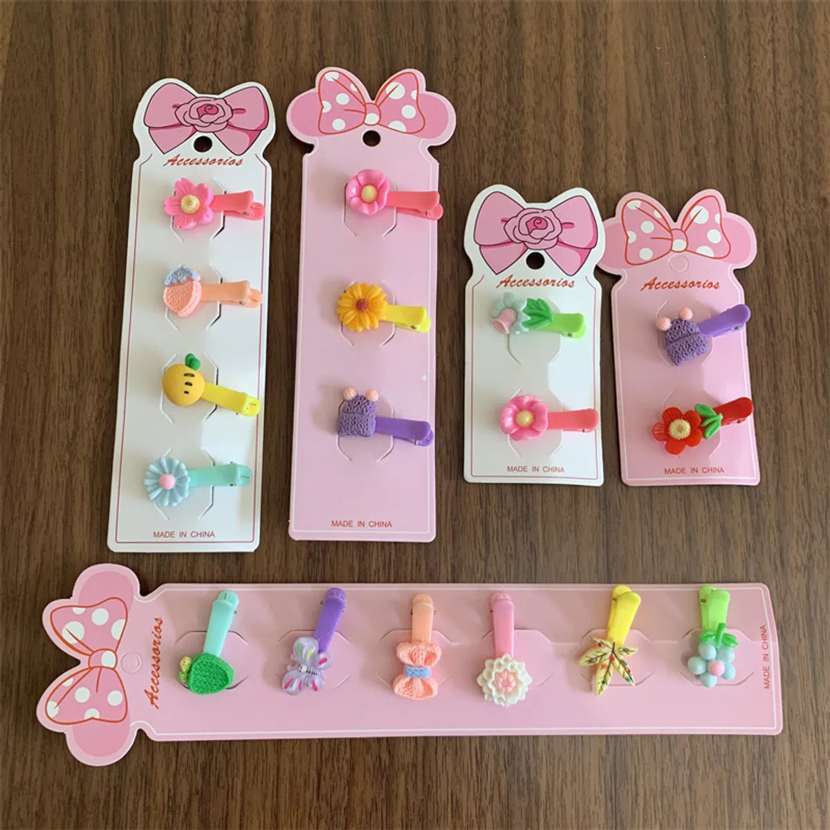 Long Children'S Hairpin Cartoon Bow Jewelry Packaging Cardboard