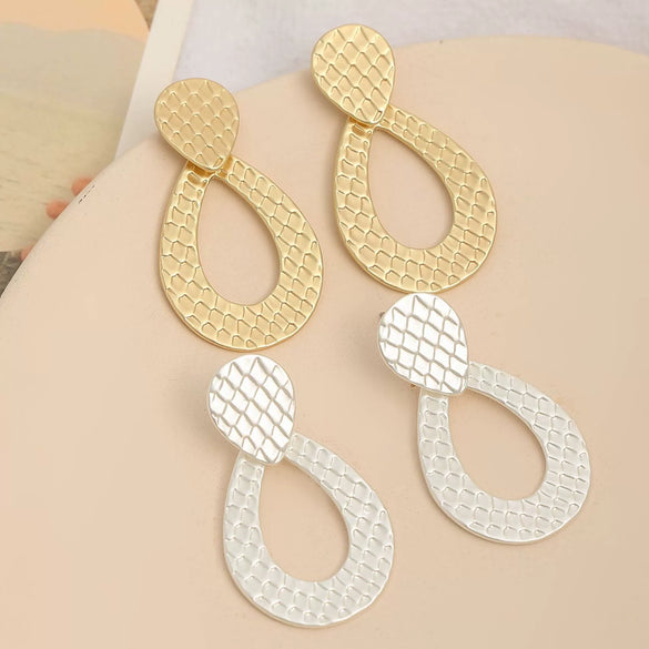 Long Geometric Retro Statement Earrings For Women Alloy Exaggerated Drop Jewelry Wholesale