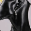 Long Hexagonal Prism Natural Crystal Gem Earrings For Women Personality Style Statement Jewelry