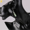 Long Hexagonal Prism Natural Crystal Gem Earrings For Women Personality Style Statement Jewelry