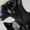 Long Hexagonal Prism Natural Crystal Gem Earrings For Women Personality Style Statement Jewelry