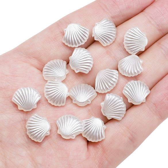 Loose Beads Abs Specialshaped Pearl Fivepointed Star Scallop Handmade Diy Bracelet Necklace Pendant Material Bag Accessories Geometric Style