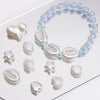 Loose Beads Abs Specialshaped Pearl Fivepointed Star Scallop Handmade Diy Bracelet Necklace Pendant Material Bag Accessories Geometric Style