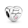 Loose Beads Accessories Bracelet Pendant Metal Heart Beaded With Totem Pattern And Electroplating Process