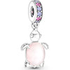Loose Beads Accessories Bracelet Pendant Metal Heart Beaded With Totem Pattern And Electroplating Process