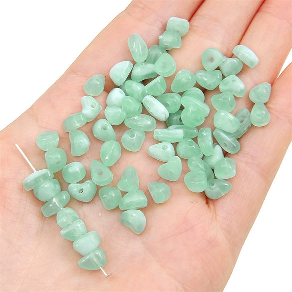 Loose Beads Acrylic And Glass Glaze Imitation Natural Gravel Irregular Diy Handmade