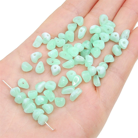 Loose Beads Acrylic And Glass Glaze Imitation Natural Gravel Irregular Diy Handmade