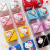 Loose Beads Acrylic And Plasticresin Square Beads With Kitty Cat Print For Diy Handmade Bracelet And Necklace Accessories
