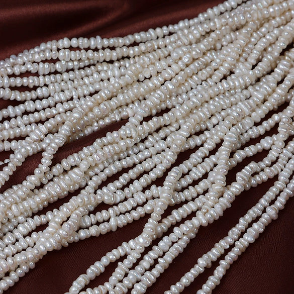 Loose Beads Natural Freshwater Pearl Asymmetrical Flat Piece For Diy Handmade Beaded Jewelry Clavicle Chain Material