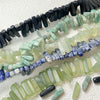 Loose Beads Natural Stone Blue And White Porcelain Crystal Column Asymmetrical Jade Beaded Accessories For Diy Jewelry Bracelet Necklace