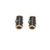 Loose Beads Stainless Steel Natural Stone Doublesided Enamel Oil Eye 18K Gold Vacuum Plated Eight Eyes Drum Beads