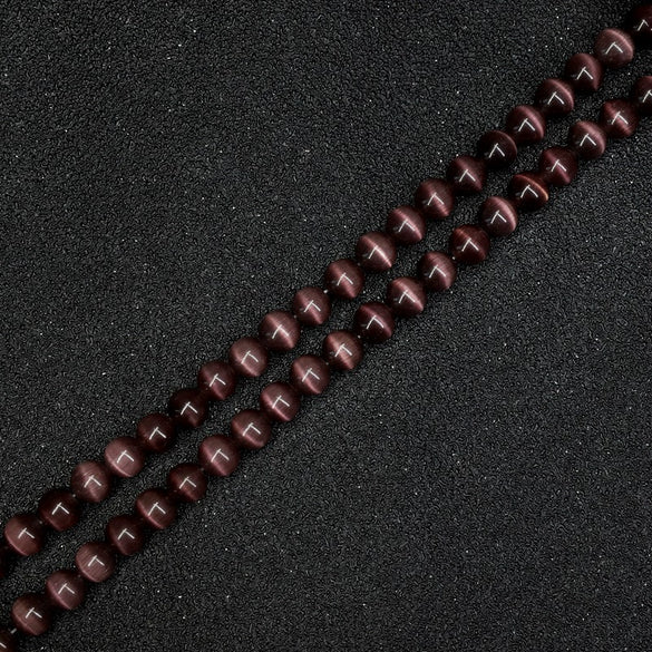 Loose Cat's Eye Beads Natural Style Hand Woven Bracelet Material Antique Accessories