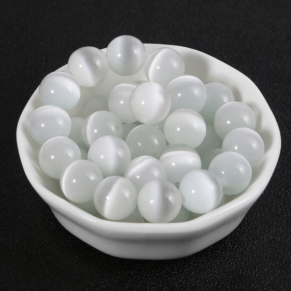 Loose Cat's Eye Beads Natural Style Hand Woven Bracelet Material Antique Accessories