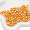 Loose Round Beads For Diy Abs Non Porous Plastic Beads With Pearl Plating For Clothing And Cosmetic Box Accessories Decoration Materials Geometric Style