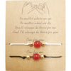 Love Bracelet For Couples Red Agate Woven Volcanic Stone Handmade Hand Rope Geometric Twopiece Set