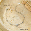 Love Couple Bracelets Stainless Steel Peach Heart Zircon Jewelry Electroplating Fashion Style