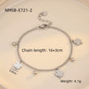 Love Couple Bracelets Stainless Steel Peach Heart Zircon Jewelry Electroplating Fashion Style