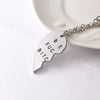 Love Drop Oil Alphabet Necklace Clavicle Chain Love Splicing Good Friend Necklace Wholesale Gooddiy