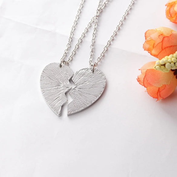 Love Drop Oil Alphabet Necklace Clavicle Chain Love Splicing Good Friend Necklace Wholesale Gooddiy