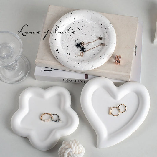 Love Flower Jewelry Storage Display Plate Photography Photography Props Nail Art Small Objects Shooting Props Background