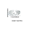 Love Letter Titanium Steel Ring Fashion Creative Plated For Women