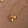 Love Necklace Heart Pendant Titanium Steel Electroplating For Women