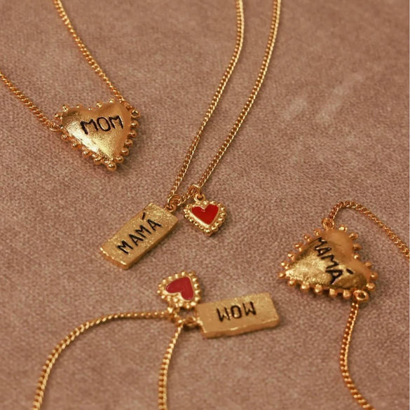 Love Necklace Heart Pendant Titanium Steel Electroplating For Women