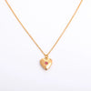 Love Opening And Closing Heartshaped Photo Album Necklace For Women Retro Style Copper And Titanium Steel Material Diamond Design