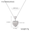Love Pendant Jewelry 316L Stainless Steel Gold Plated Geometric Cross Drop Design Necklace