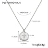 Love Pendant Jewelry 316L Stainless Steel Gold Plated Geometric Cross Drop Design Necklace