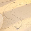 Love Pendant Titanium Steel And Stainless Steel Clavicle Chain For Women With Peach Heart Shape And Electroplating Treatment