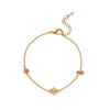 Love Plating Light Luxury Style Heart Shape Copper Plastic Electroplated Adjustable Bracelet
