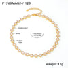 Love Sparkling Zircon Stitching Stainless Steel Jewelry Necklace Bracelet Set For Women With Electroplating Treatment