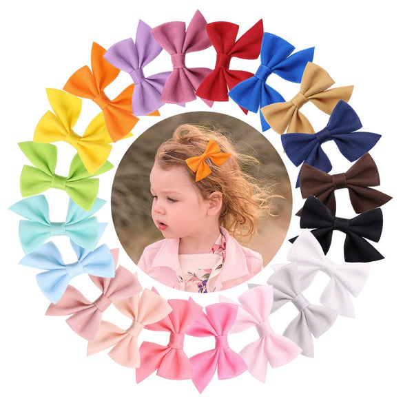 Lovely Handmade Cloth Bow Duckbill Hair Clip Cute Princess Hairpin Small Hair Accessory For Girls Children