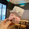 Lovely Handmade Fabric Floral Bow Duckbill Hair Clip Metal Cloth Princess Hair Accessory For Children And Baby Girls
