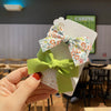 Lovely Handmade Fabric Floral Bow Duckbill Hair Clip Metal Cloth Princess Hair Accessory For Children And Baby Girls