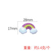 Lovely Resin Rainbow And Cloud Decorative Patch For Phone Case Refrigerator Sticker And Stationery Box Diy Accessories
