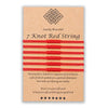 Lucky Seven Knot Red Rope Bracelet Handwoven Stainless Steel Geometric Snake Knot Couple Bracelet Simple Unisex Jewelry
