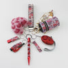 Luggage Accessories Minimalist Rhinestoneencrusted Heart Keychain Pendant Lipstick Bag Wristband Alarm