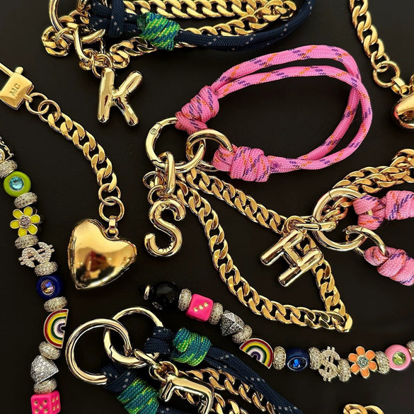 Luggage Buckles Bag Pendants Small Pendants Backpack Accessories Stainless Steel Bubble Letter Light Luxury Electroplated