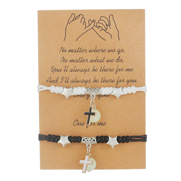 Luminous Bracelet Glass Geometric Handmade For Men And Women